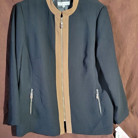 New DressBarn womens zip up blazer 20W - Picture 11 of 12